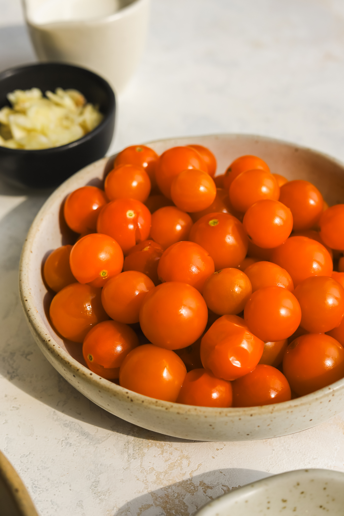 sungold tomatoes in a bowl