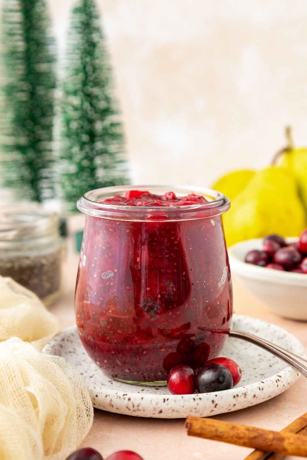 chia jam in a jar