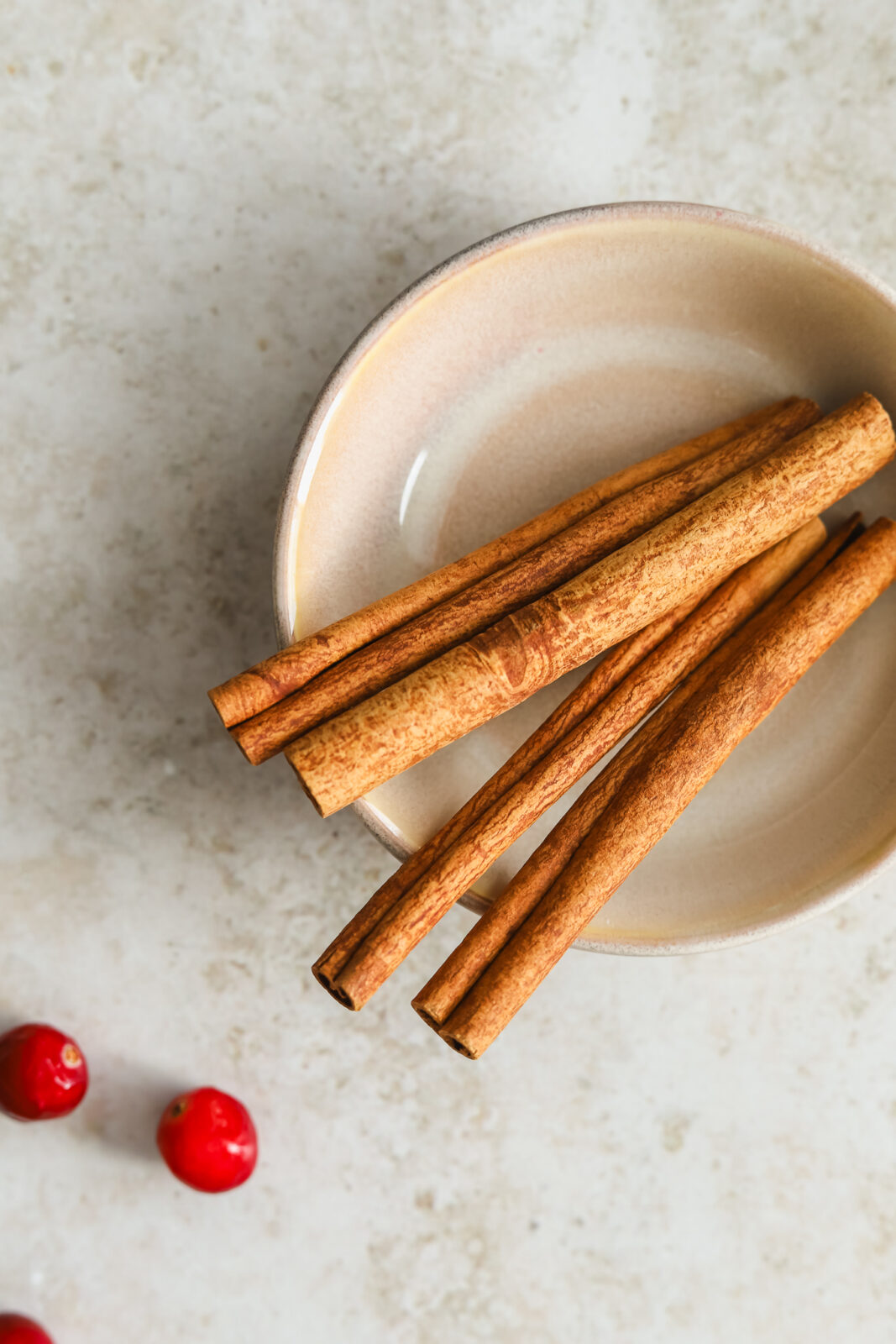 cinnamon sticks on a plate