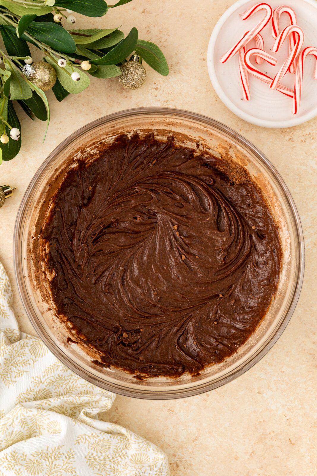 brownie batter in a bowl